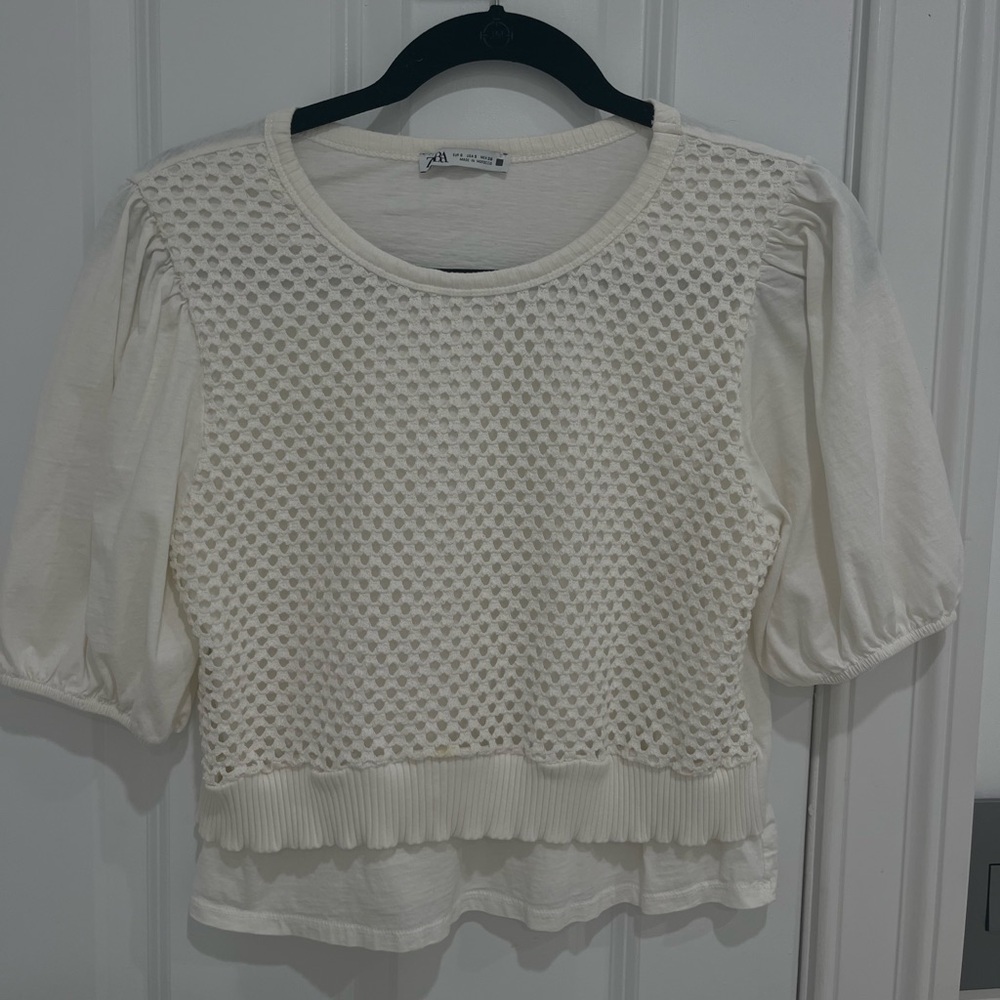 Zara Puff Sleeve Tee